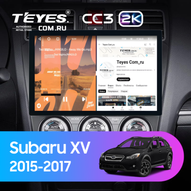 Штатная магнитола Teyes CC3 2K 6/128 Subaru XV (2015-2017) F1 (11")
