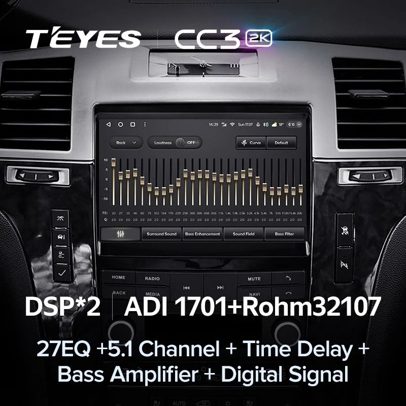 Штатная магнитола Teyes CC3 2K 4/32 Cadillac Escalade 3 (GMT900) (2006-2014)