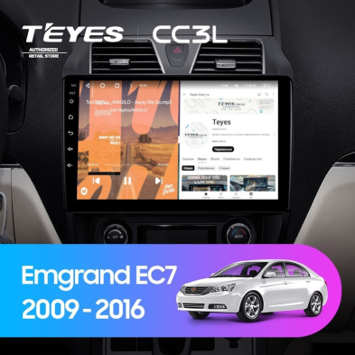Штатная магнитола Teyes CC3L 4/64 Geely Emgrand EC7 1 (2009-2016)