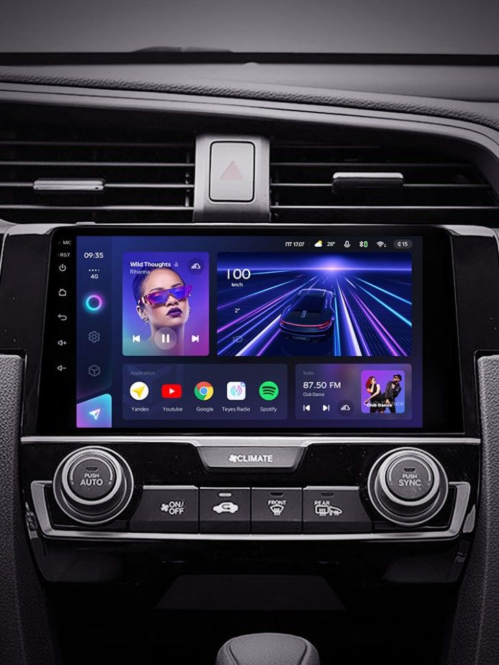 Штатная магнитола Teyes CC3 4/32 Honda Civic 10 FC FK (2015-2020)