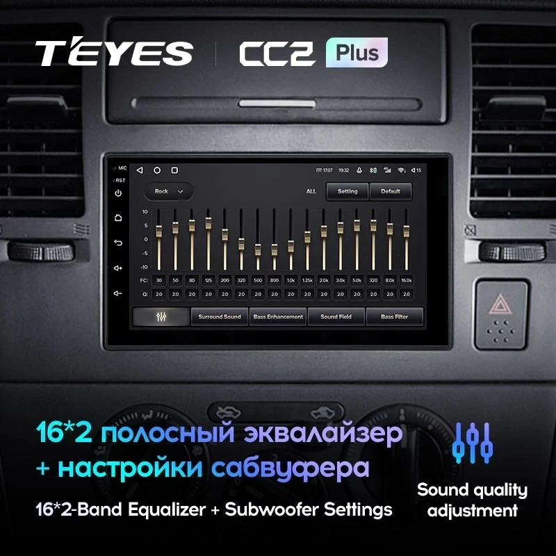 Магнитола Teyes CC2 Plus 3/32 Универсал 7"