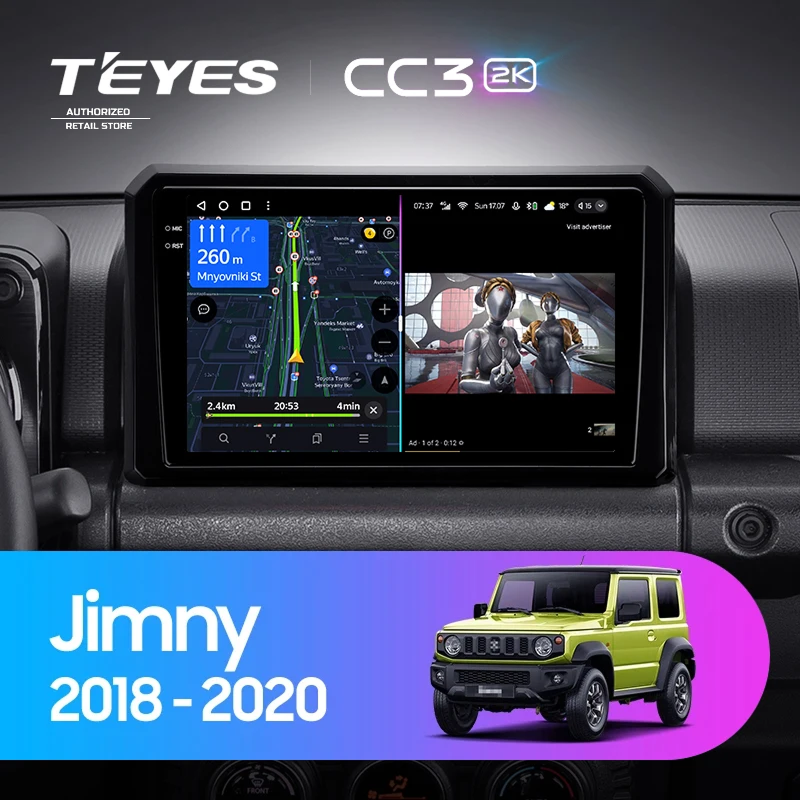 Штатная магнитола Teyes CC3 2K 4/32 Suzuki Jimny JB64 (2018-2020)