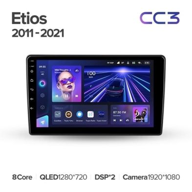 Штатная магнитола Teyes CC3L 4/64 Toyota Etios (2011-2021)