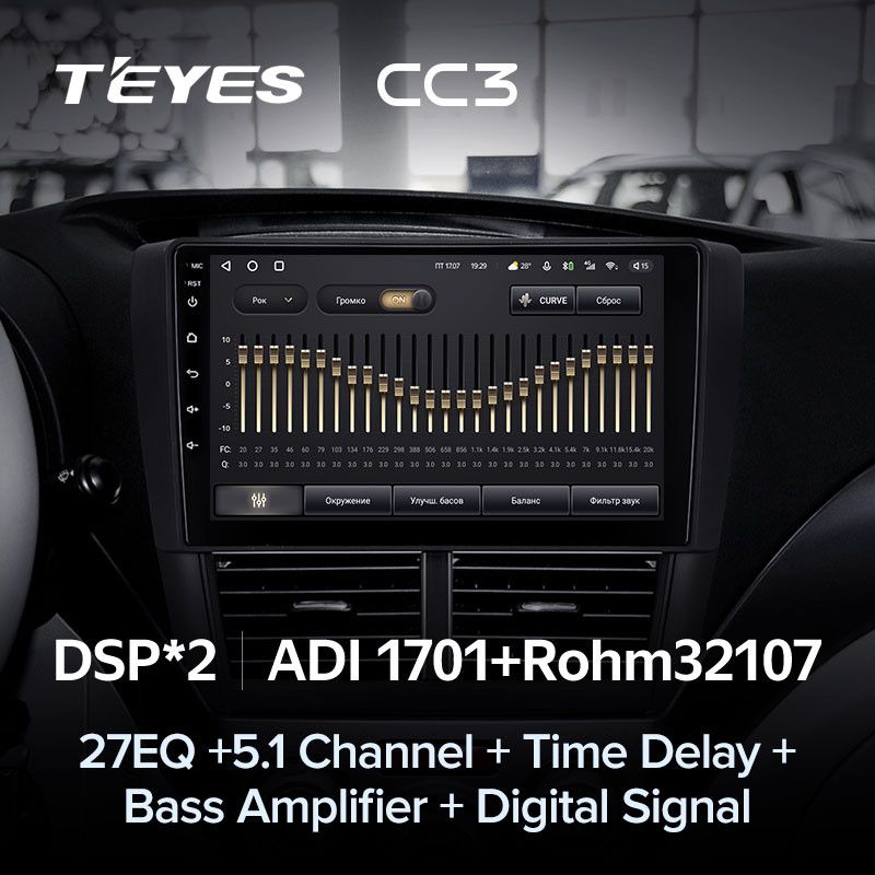 Штатная магнитола Teyes CC3 4/32 Subaru Impreza GH GE (2007-2011)