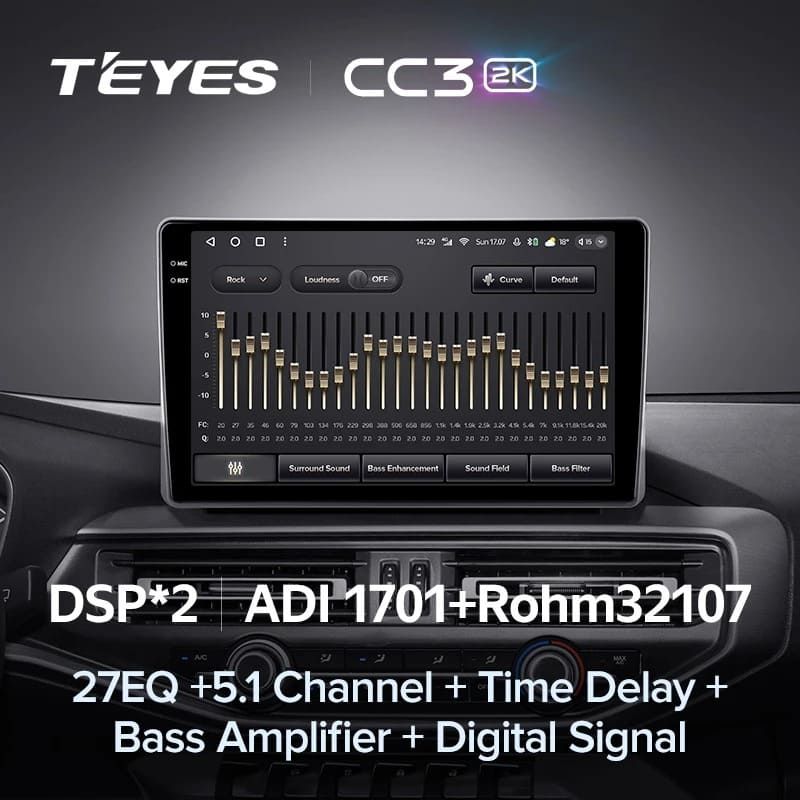 Штатная магнитола Teyes CC3 2K 4/32 Changan Kaicene F70 (2019-2023)