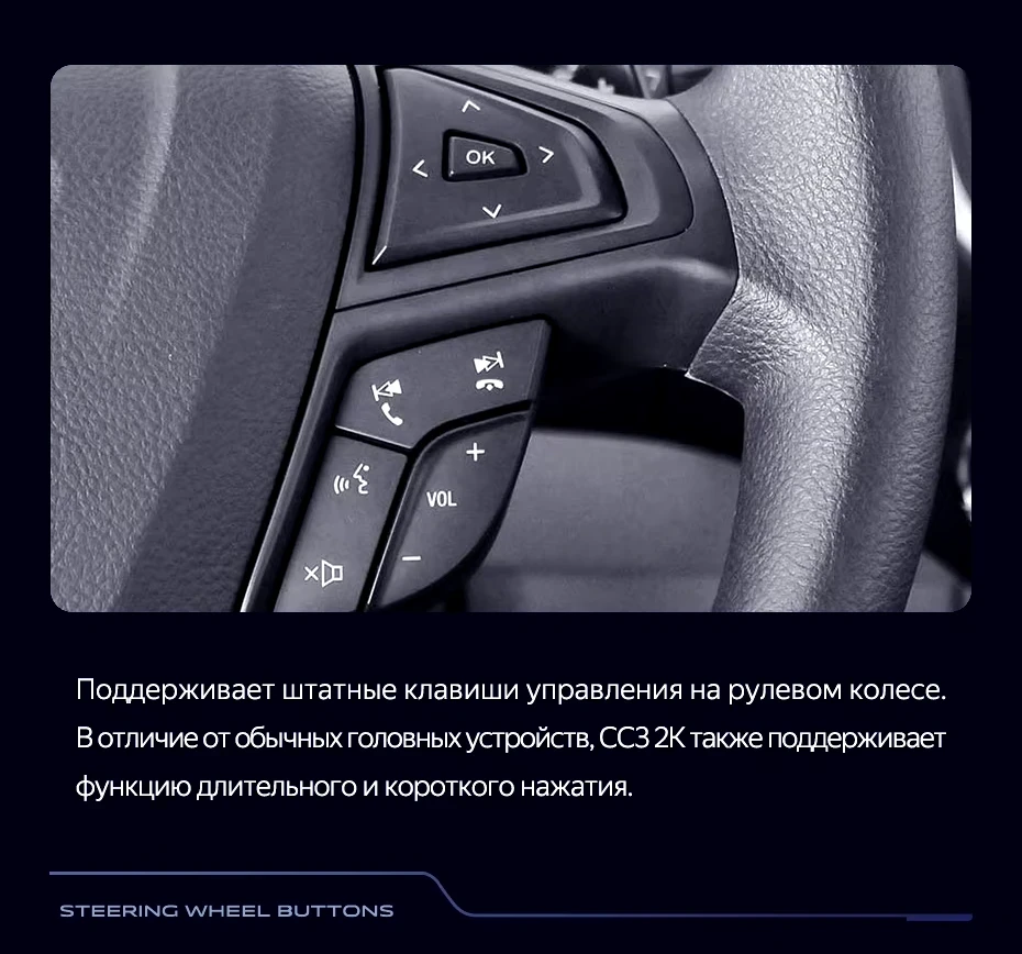 Штатная магнитола Teyes CC3 2K 360 6/128 Ford Edge 2 (2015-2018) F1