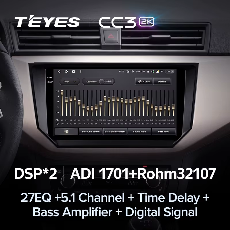 Штатная магнитола Teyes CC3 2K 4/64 Seat Ibiza (2017-2020)