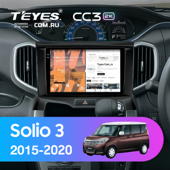 Штатная магнитола Teyes CC3 2K 4/64 Suzuki Solio 3 (2015-2020)