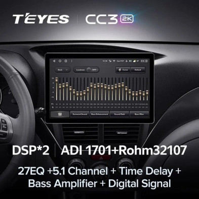 Штатная магнитола Teyes CC3 2K 4/64 Subaru Impreza GH GE (2007-2013) (13")