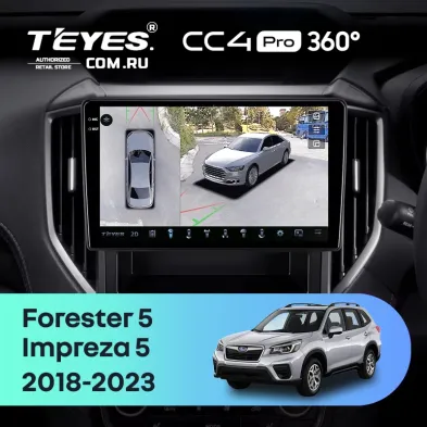 Штатная магнитола Teyes CC4 Pro 360 8/128 Subaru Impreza 5 (2018-2023)