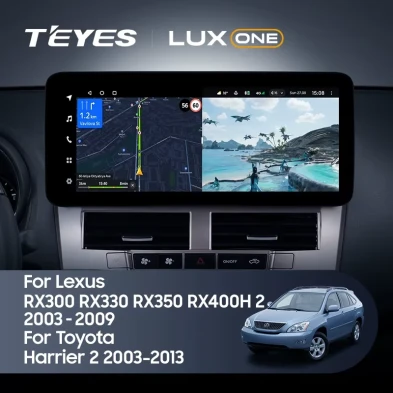 Штатная магнитола Teyes LUX ONE 4/32 Toyota Harrier XU30 (2003-2013) Тип-B