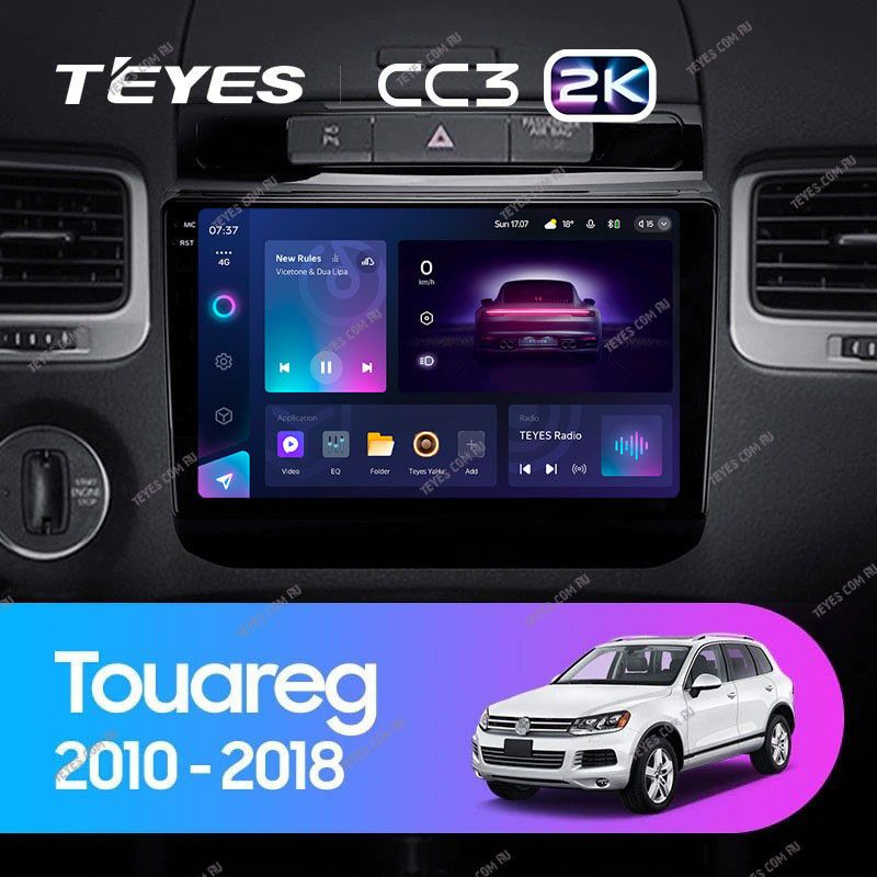 Штатная магнитола Teyes CC3 2K 4/64 Volkswagen Touareg FL NF (2010-2018)