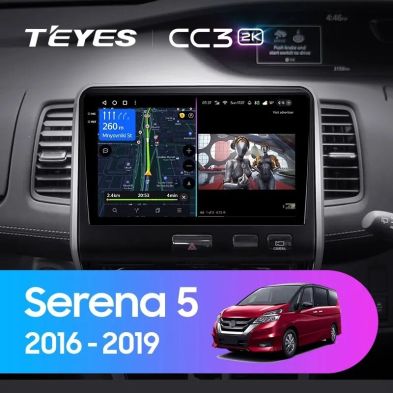 Штатная магнитола Teyes CC3 2K 4/64 Nissan Serena 5 C27 (2016-2019) F2 Правый руль