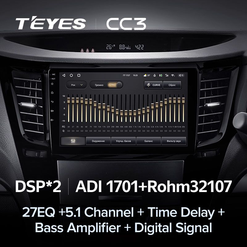 Штатная магнитола Teyes CC3 4/32 Subaru Legacy 5 (2009-2014)