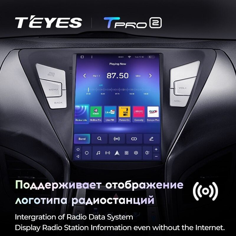 Штатная магнитола Tesla style Teyes TPRO 2 4/32 Hyundai Elantra 5 JK GD MD UD (2011-2015) F2