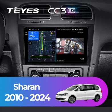Штатная магнитола Teyes CC3 2K 360 6/128 Volkswagen Sharan (2010-2024)