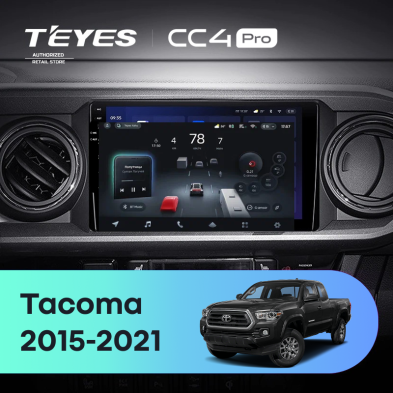 Штатная магнитола Teyes CC4 Pro 12/256 Toyota Tacoma N300 (2015-2021) F1