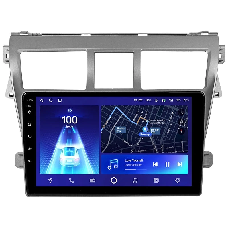 Переходная рамка Toyota Vios 2 (2007-2013) (9")