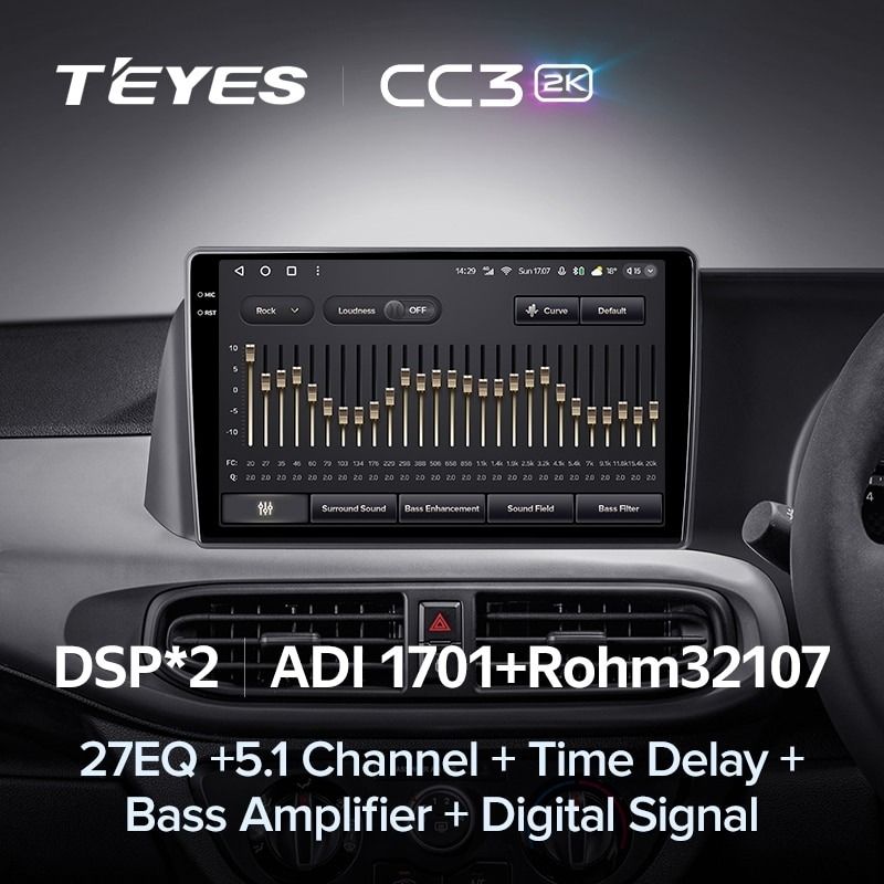 Штатная магнитола Teyes CC3 2K 360 6/128 Hyundai i10 3 (2019-2023) Правый руль