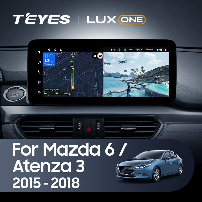 Штатная магнитола Teyes LUX ONE 6/128 Mazda 6 GJ GL (2015-2018) Тип-B