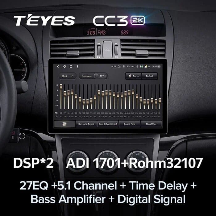 Штатная магнитола Teyes CC3 2K 4/64 Mazda 6 2 GH (2007-2012) (11")