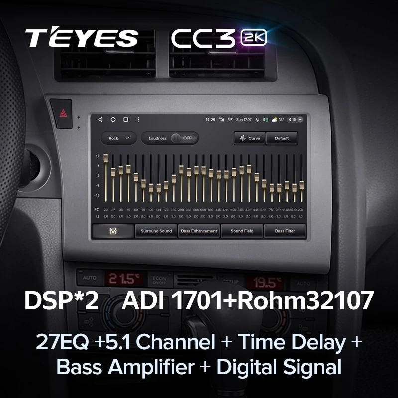 Штатная магнитола Teyes CC3 2K 4/32 Audi A6 C6 (2004-2011)