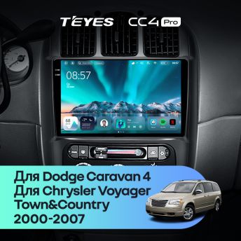 Штатная магнитола Teyes CC4 Pro 12/256 Chrysler Town & Country 4 RS (2000-2007) Тип-A