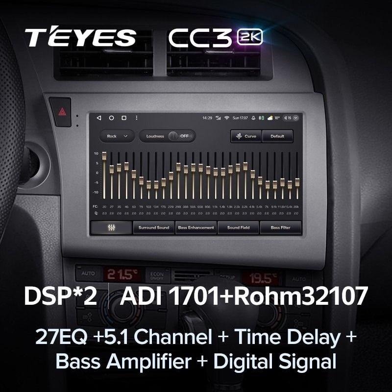 Штатная магнитола Teyes CC3 2K 4/32 Audi S6 3 (2006-2011)