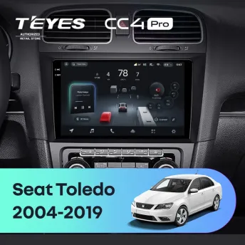 Штатная магнитола Teyes CC4 Pro 12/256 Seat Toledo (2004-2019)