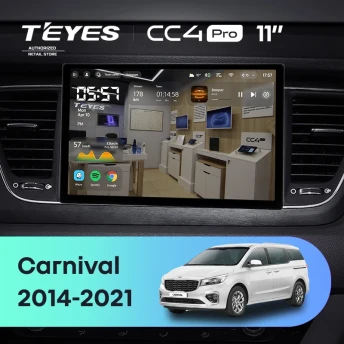 Штатная магнитола Teyes CC4 Pro 8/128 Kia Carnival YP (2014-2021) F1 Тип-B (11")