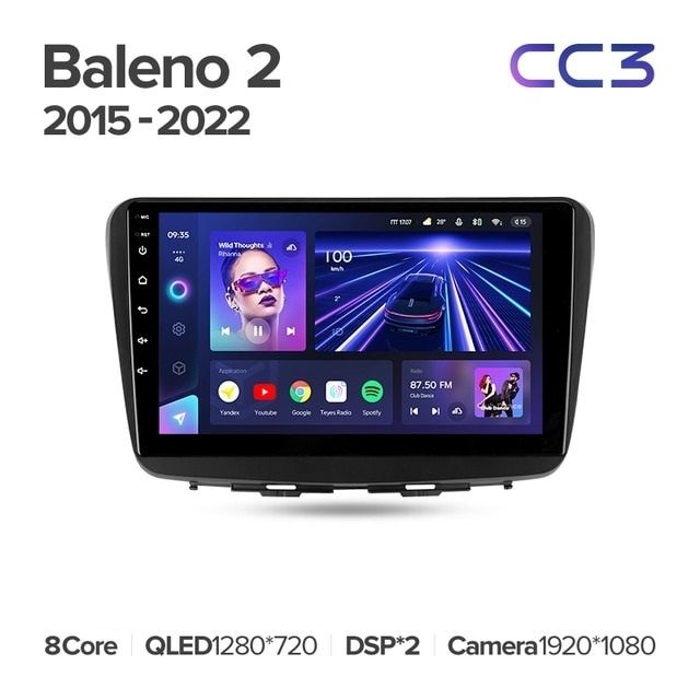 Штатная магнитола Teyes CC3 4/32 Suzuki Baleno 2 (2015-2022)