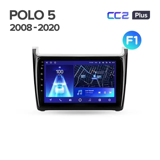 Штатная магнитола Teyes CC2 Plus 4/64 Volkswagen Polo 5 (2008-2020) F1