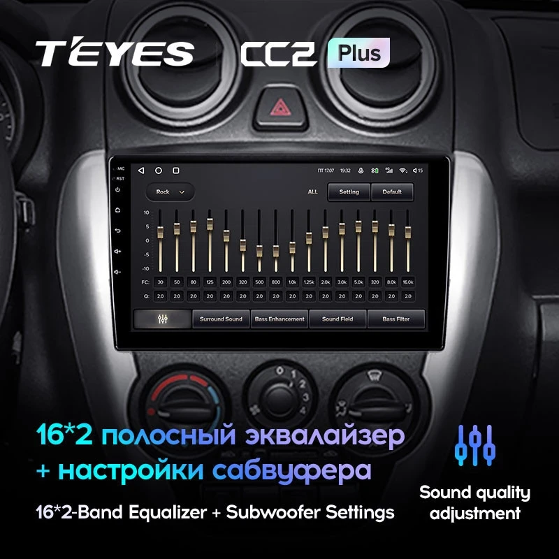 Штатная магнитола Teyes CC2L Plus 2/32 Lada Granta Sport (2011-2018) Тип-B