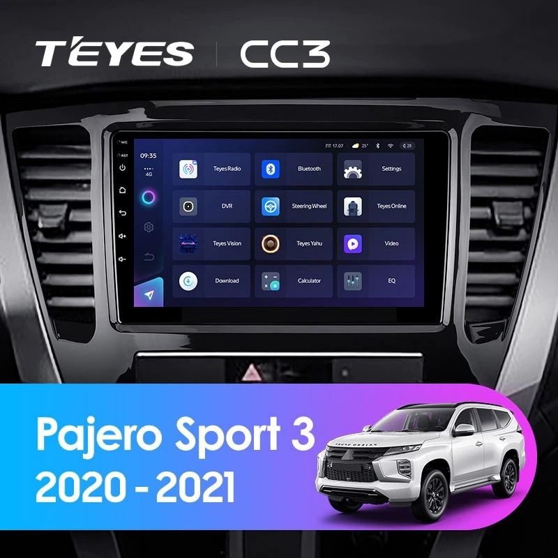 Штатная магнитола Teyes CC3 4/32 Mitsubishi Pajero Sport 3 (2020-2021)