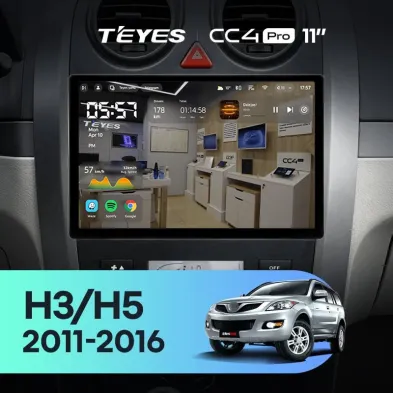 Штатная магнитола Teyes CC4 Pro 12/256 Haval H3 H5 (2011-2016) (11")