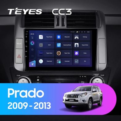 Штатная магнитола Teyes CC3 6/128 Toyota Land Cruiser Prado 150 (2009-2013) F1 Тип-C