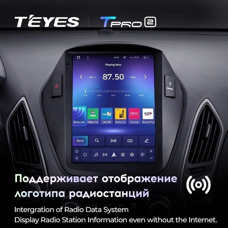 Штатная магнитола Tesla style Teyes TPRO 2 4/32 Hyundai IX35 (2009-2015) F2 Тип-AB