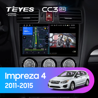 Штатная магнитола Teyes CC3 2K 4/64 Subaru Impreza 4 (2011-2015) Тип-B
