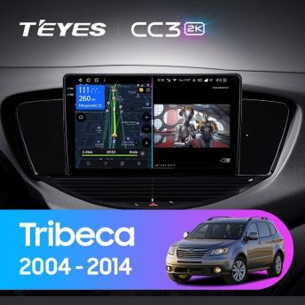 Штатная магнитола Teyes CC3 2K 6/128 Subaru Tribeca WX W10 (2004-2014)