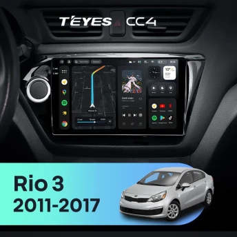 Штатная магнитола Teyes CC4 8/128 Kia Rio 3 (2011-2017)