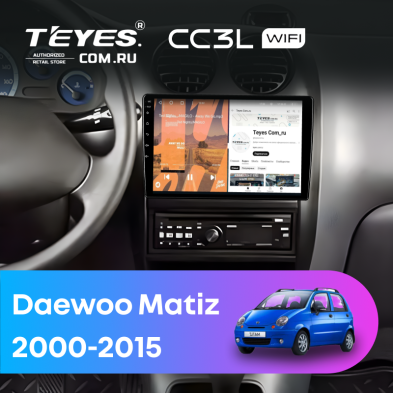 Штатная магнитола Teyes CC3L WiFi 2/32 Daewoo Matiz (2000-2015)