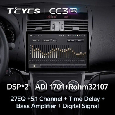 Штатная магнитола Teyes CC3 2K 6/128 Mazda 6 2 GH (2007-2012) (11")