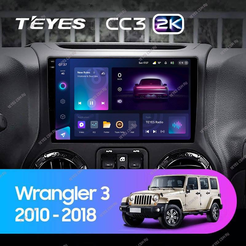 Штатная магнитола Teyes CC3 2K 4/32 Jeep Wrangler 3 JK (2010-2017) L15