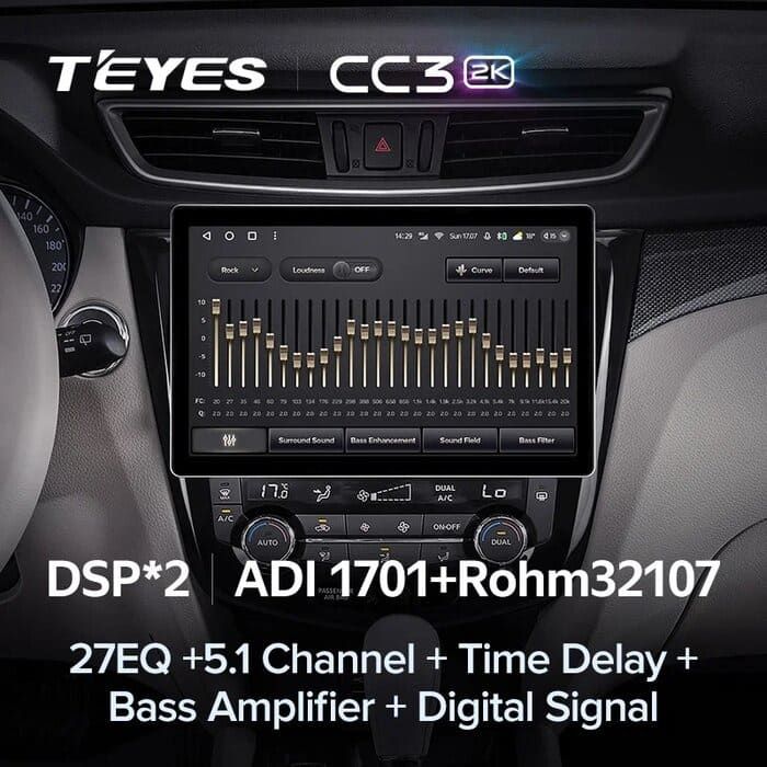 Штатная магнитола Teyes CC3 2K 4/64 Nissan X-Trail 3 T32 (2013-2022) F2 Тип-AВ (11")