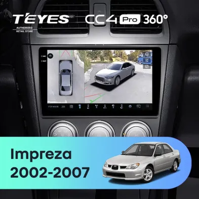 Штатная магнитола Teyes CC4 Pro 360 12/256 Subaru Impreza GD GG (2002-2007)