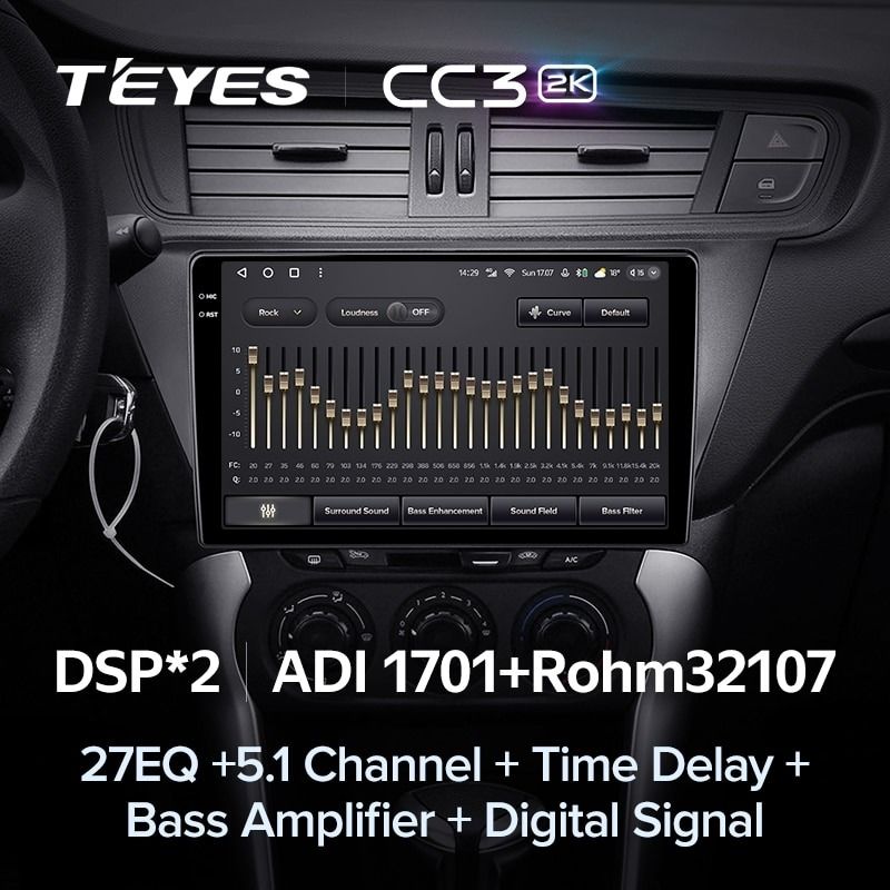 Штатная магнитола Teyes CC3 2K 6/128 Citroen C3-XR (2010-2018) F2