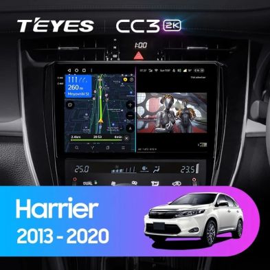 Штатная магнитола Teyes CC3 2K 4/32 Toyota Harrier XU60 (2013-2020) F2