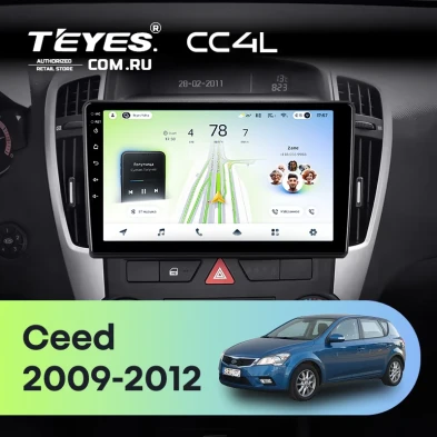 Штатная магнитола Teyes CC4L 6/64 Kia Ceed (2009-2012)