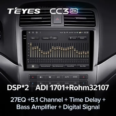 Штатная магнитола Teyes CC3 2K 4/32 Honda inspire 4 (2003-2007)