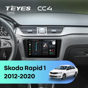Штатная магнитола Teyes CC4 8/128 Skoda Rapid 1 (2012-2020) F1